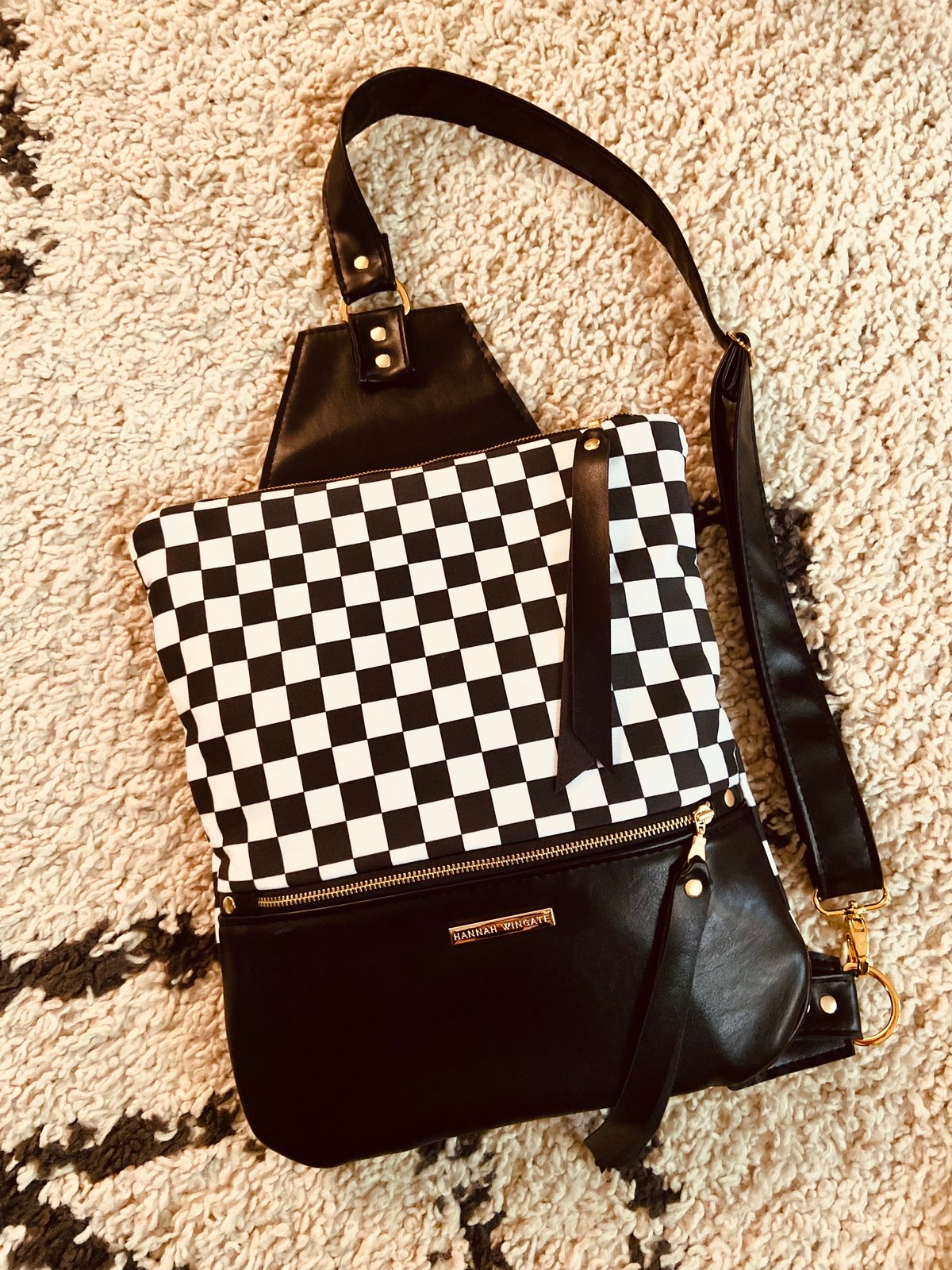 Retro Black & White Checkered Purse Buffalo Bone and Mother | Etsy Canada |  Popular purses, Purses, Womens purses